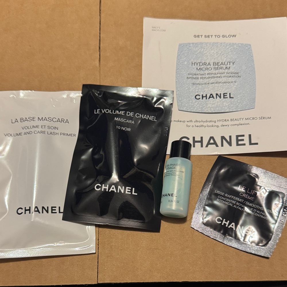 CHANEL Skincare and makeup samples! Never opened or used.